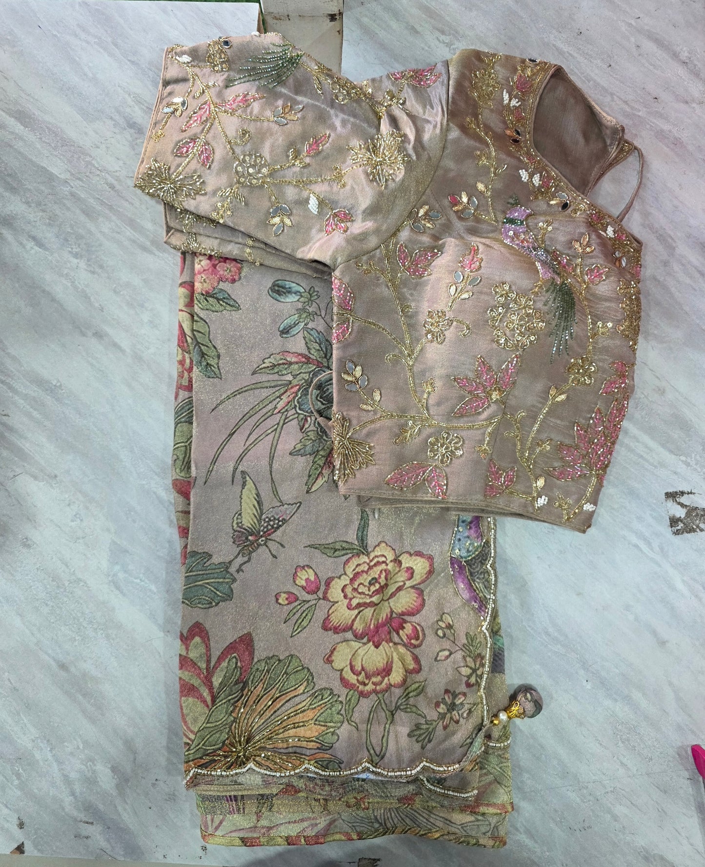 Stich Blouse Pure Saree || A246 || 7950 ||