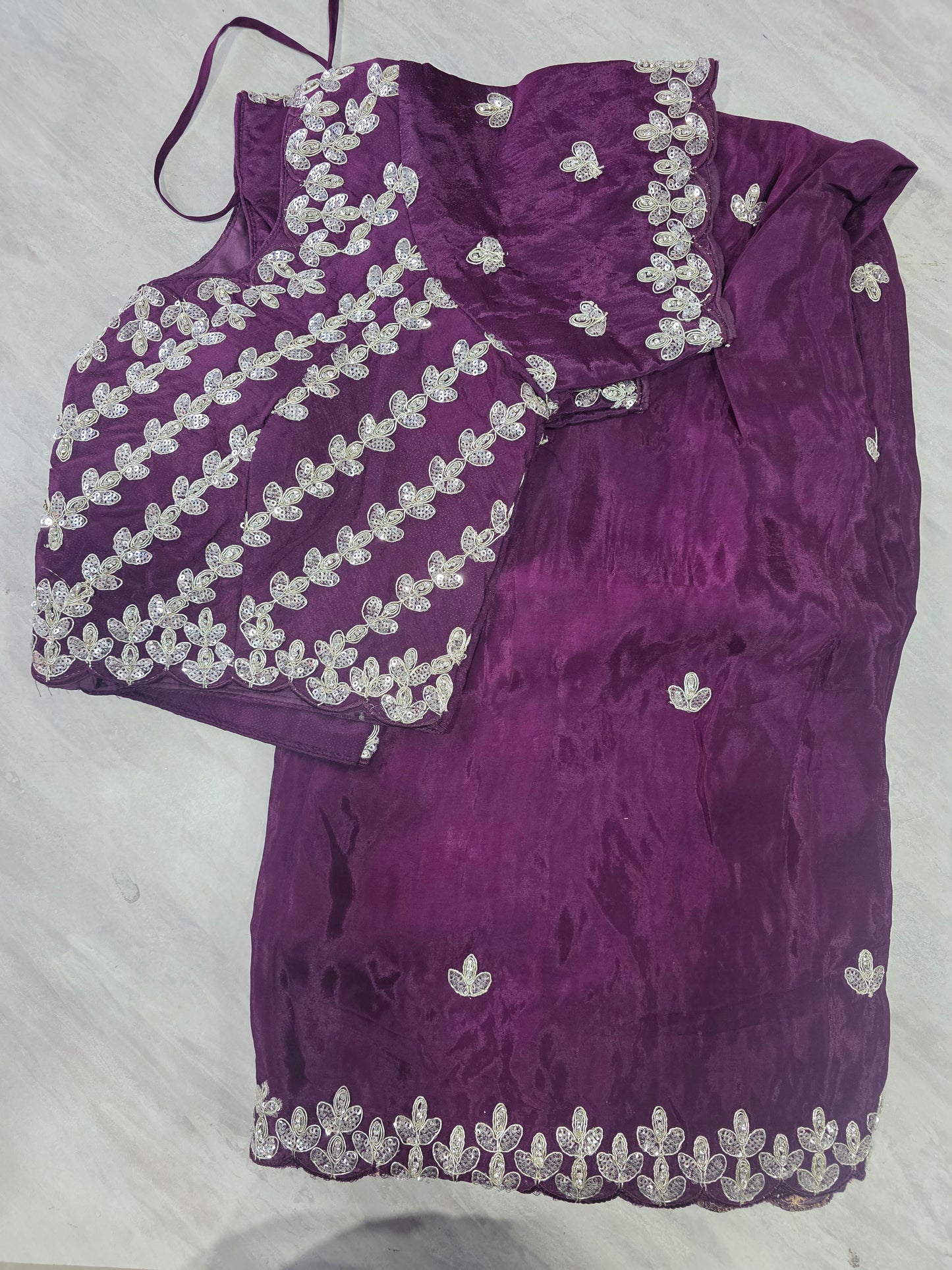 Stich Blouse Pure Saree || A263 || 3250 ||