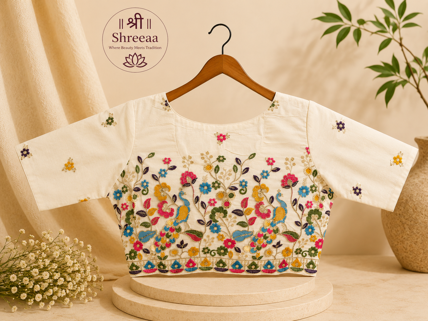Khadi Cotton Blouse || B22 ||