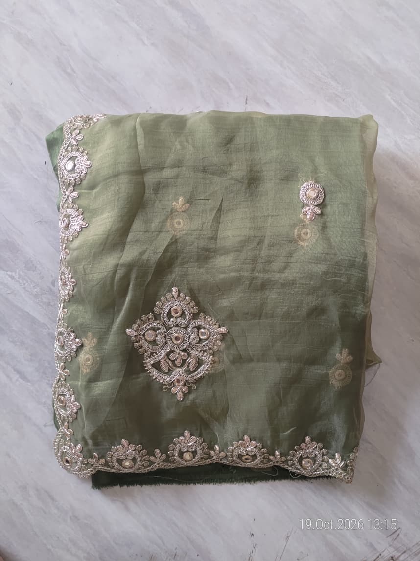 Saree || A28 Pista Green || 1950 ||