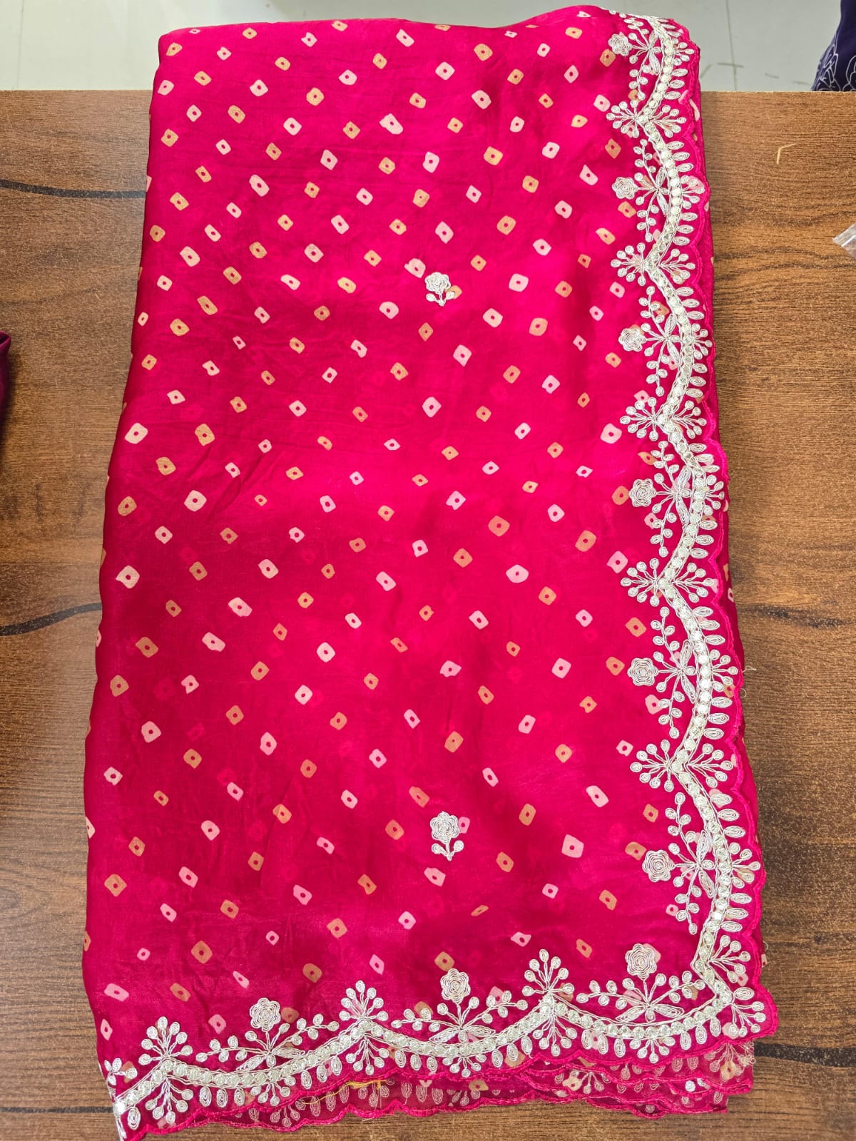 Fancy Bandhej Saree with Designer Border || A15 ||