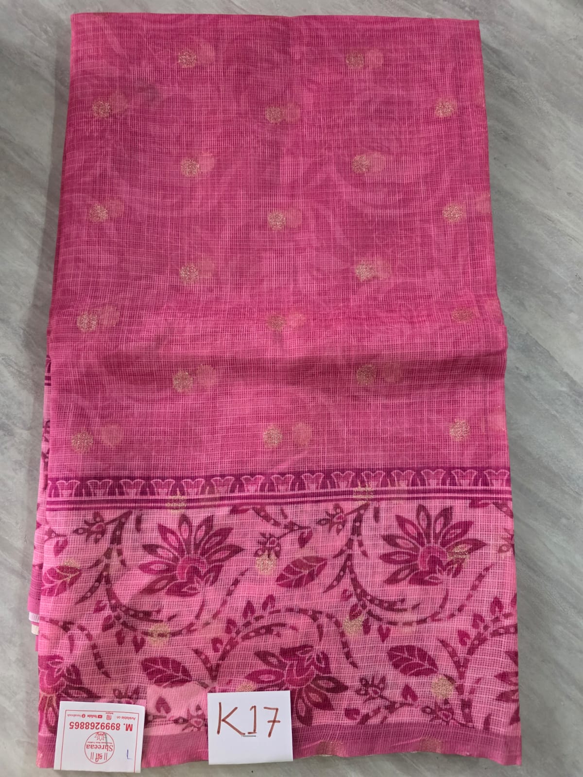Soft Semi Kota Silk Texture Saree || K17 ||