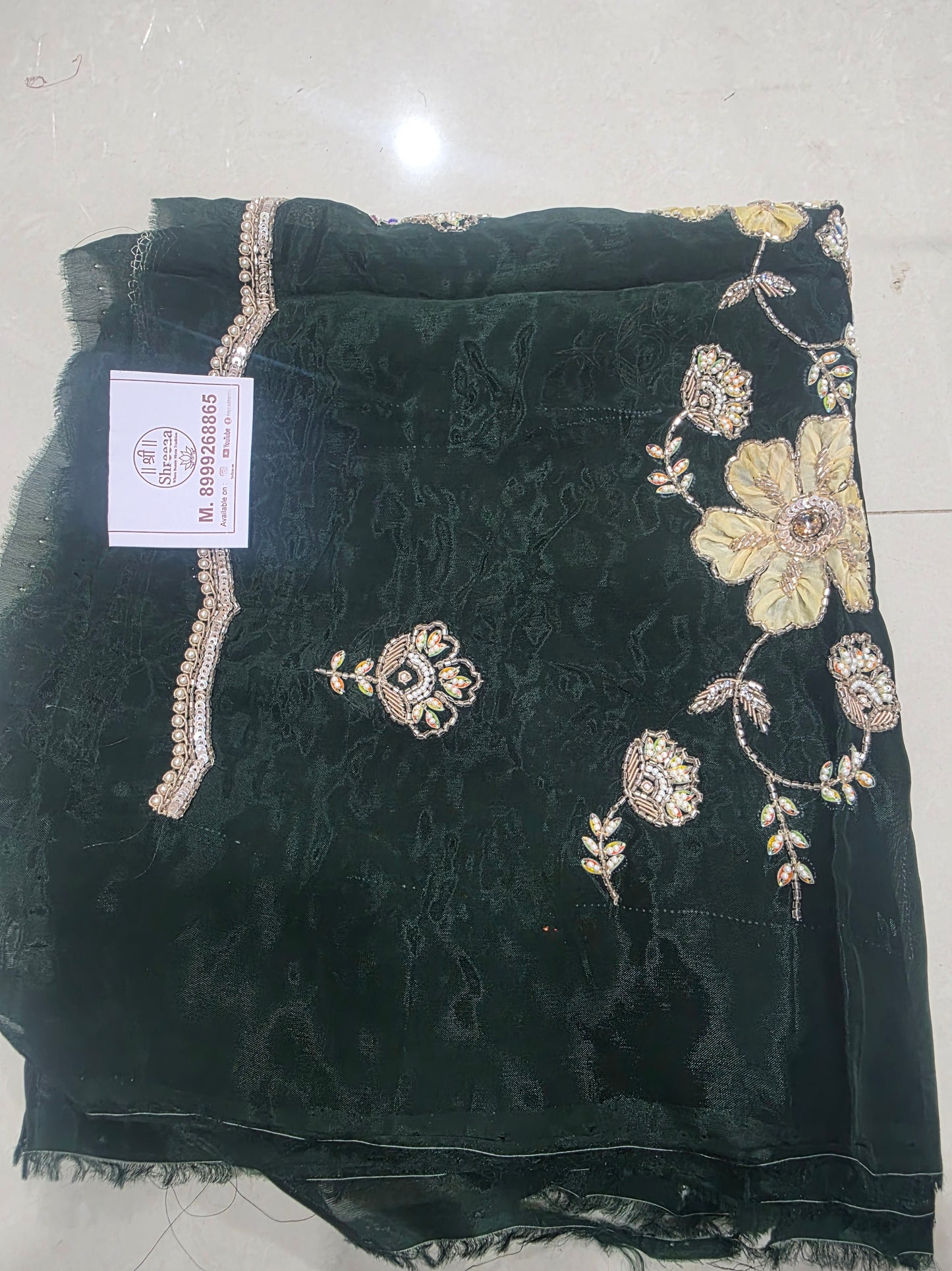 Handwork blouse fabric ||B63||1700