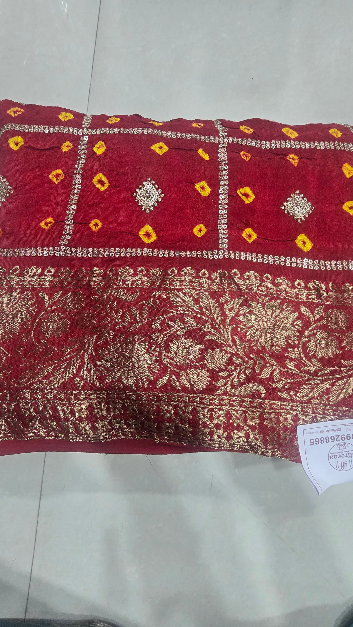 Ghatchola saree with hand bandhej ||A25||2550