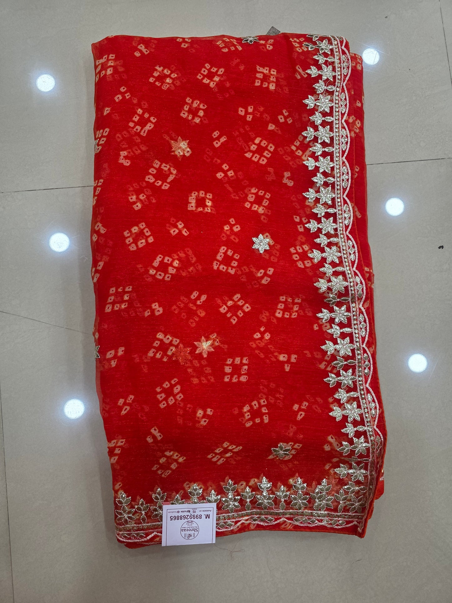 Bandhej shiffon saree|| A431 || 1650