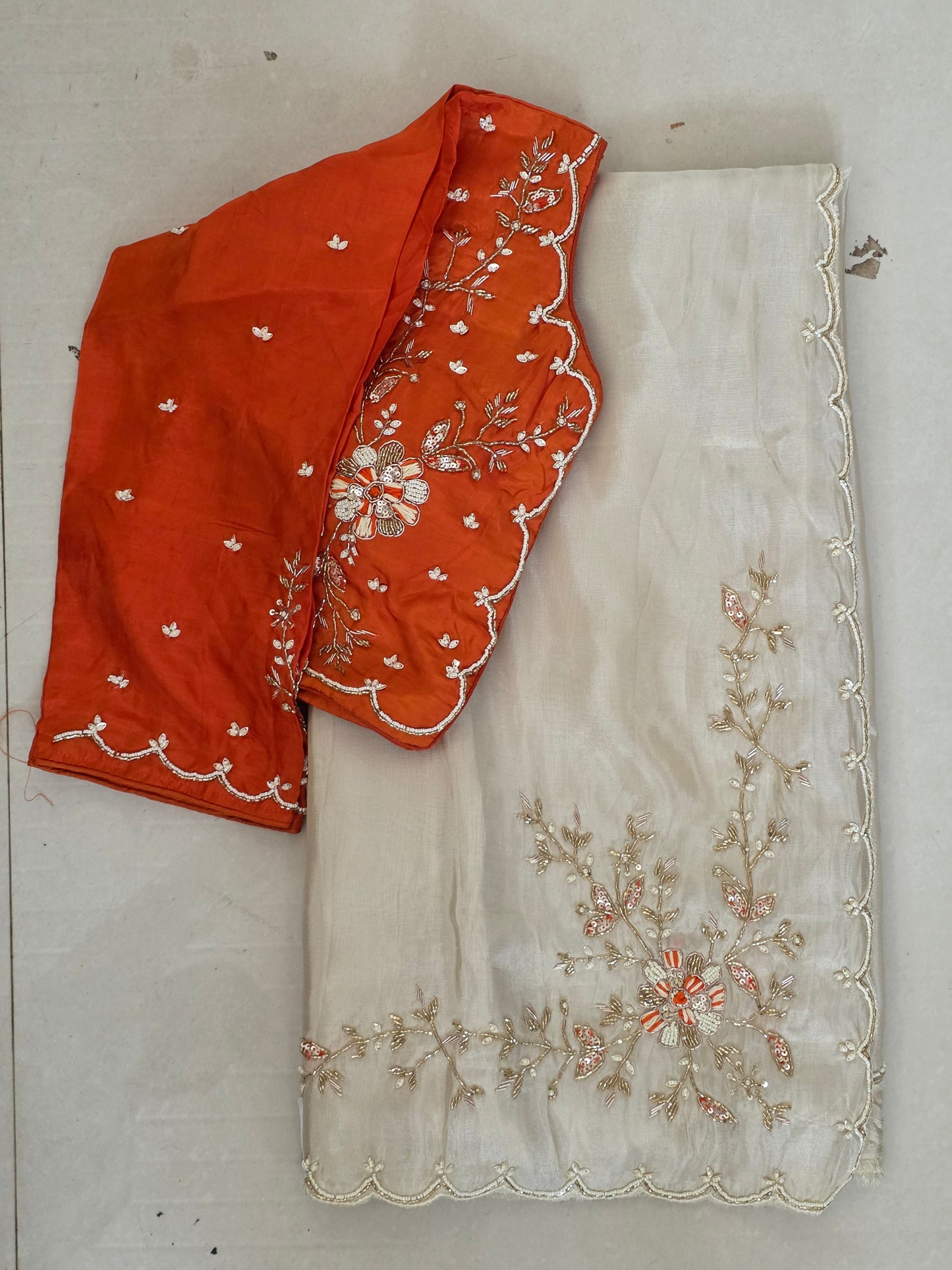 Stich Blouse Pure Saree || A320 || 3600 ||