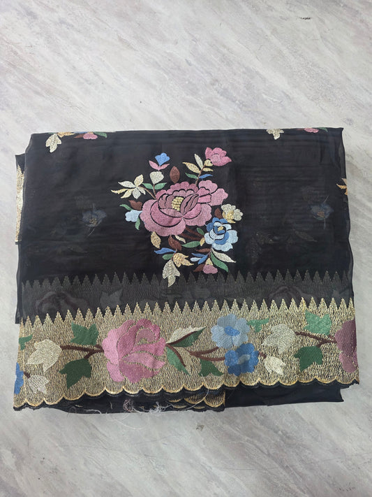 Fancy Black Saree || A277 || 3350 ||