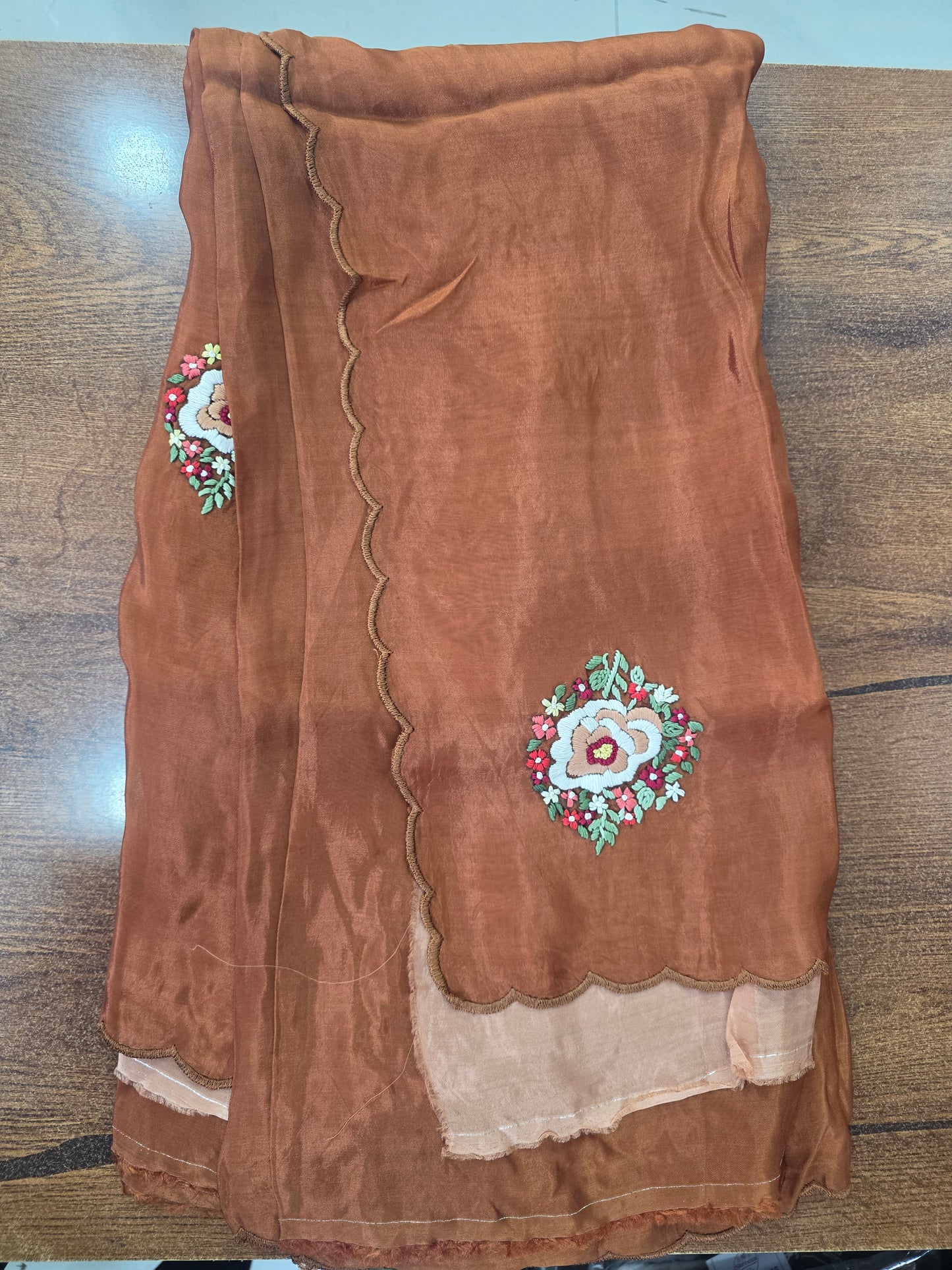 Hand Embroidery Saree || A83 ||