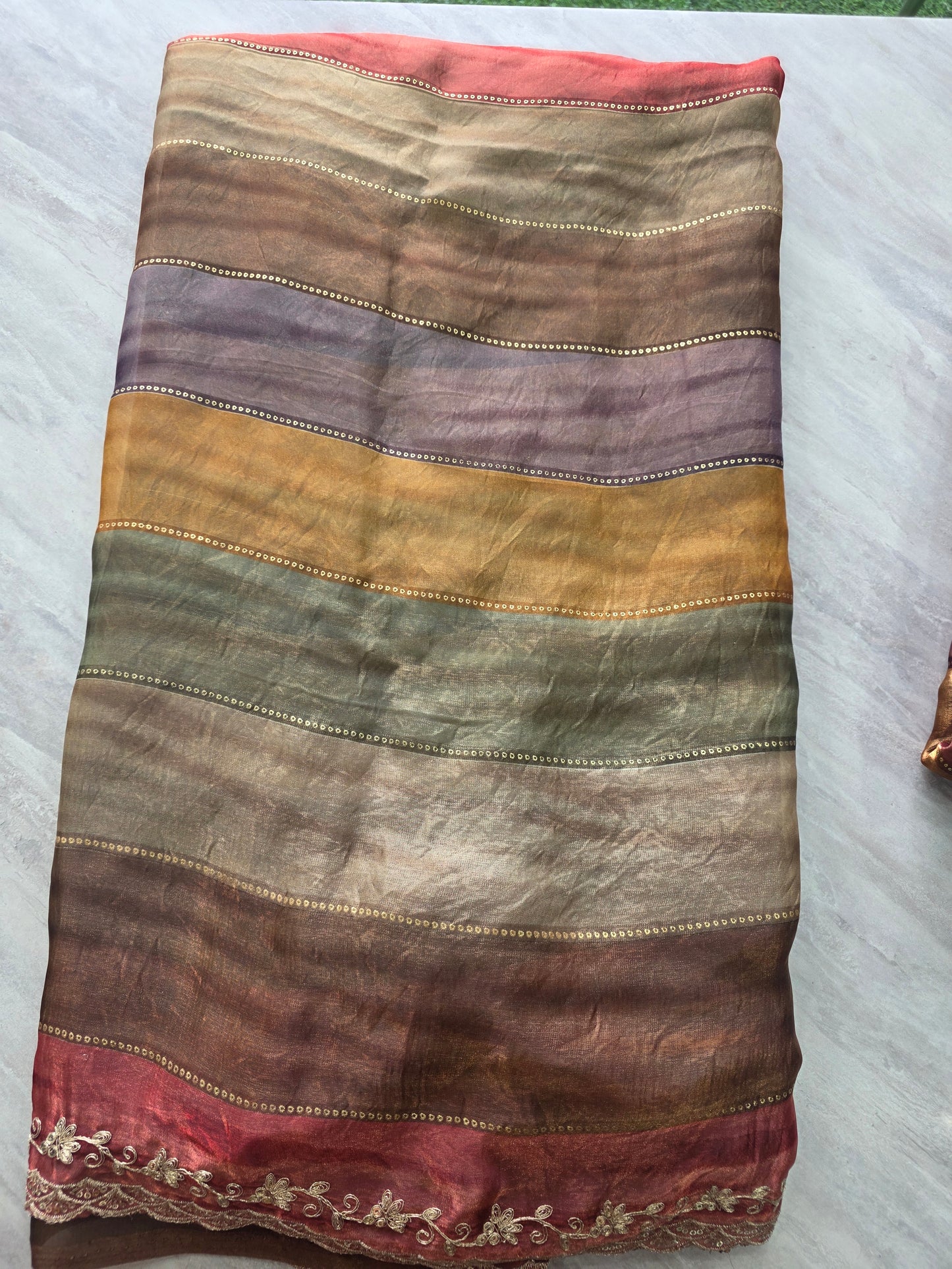 Fancy Tissue Silk  Saree || A23 ||
