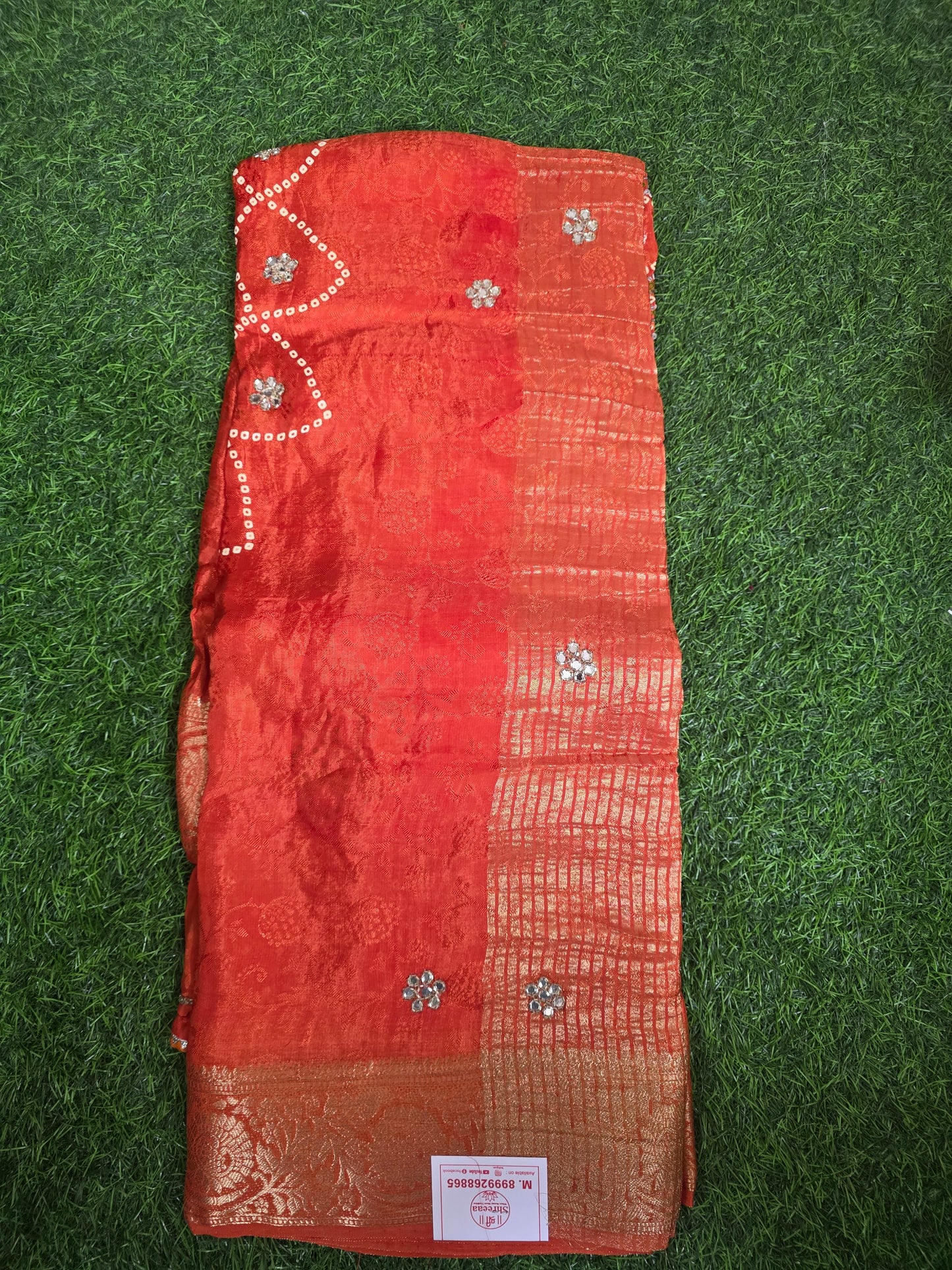 Bandhej Saree || A84 ||