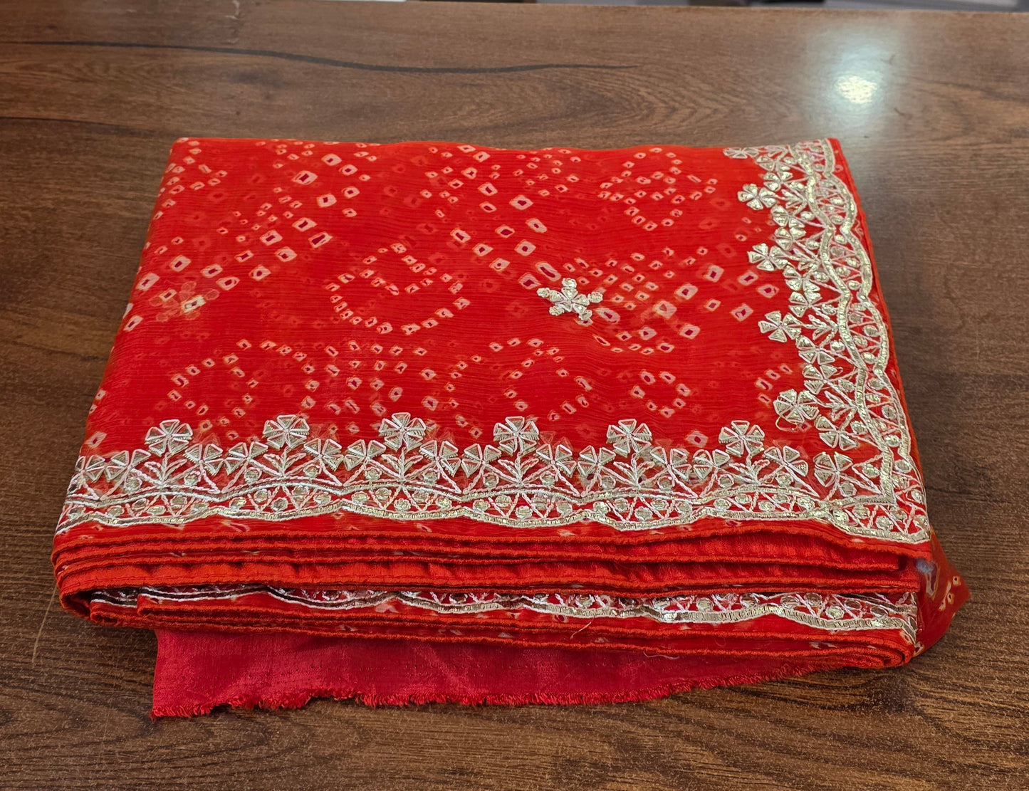 Pure Shiffon Bandhej Saree || A88 ||