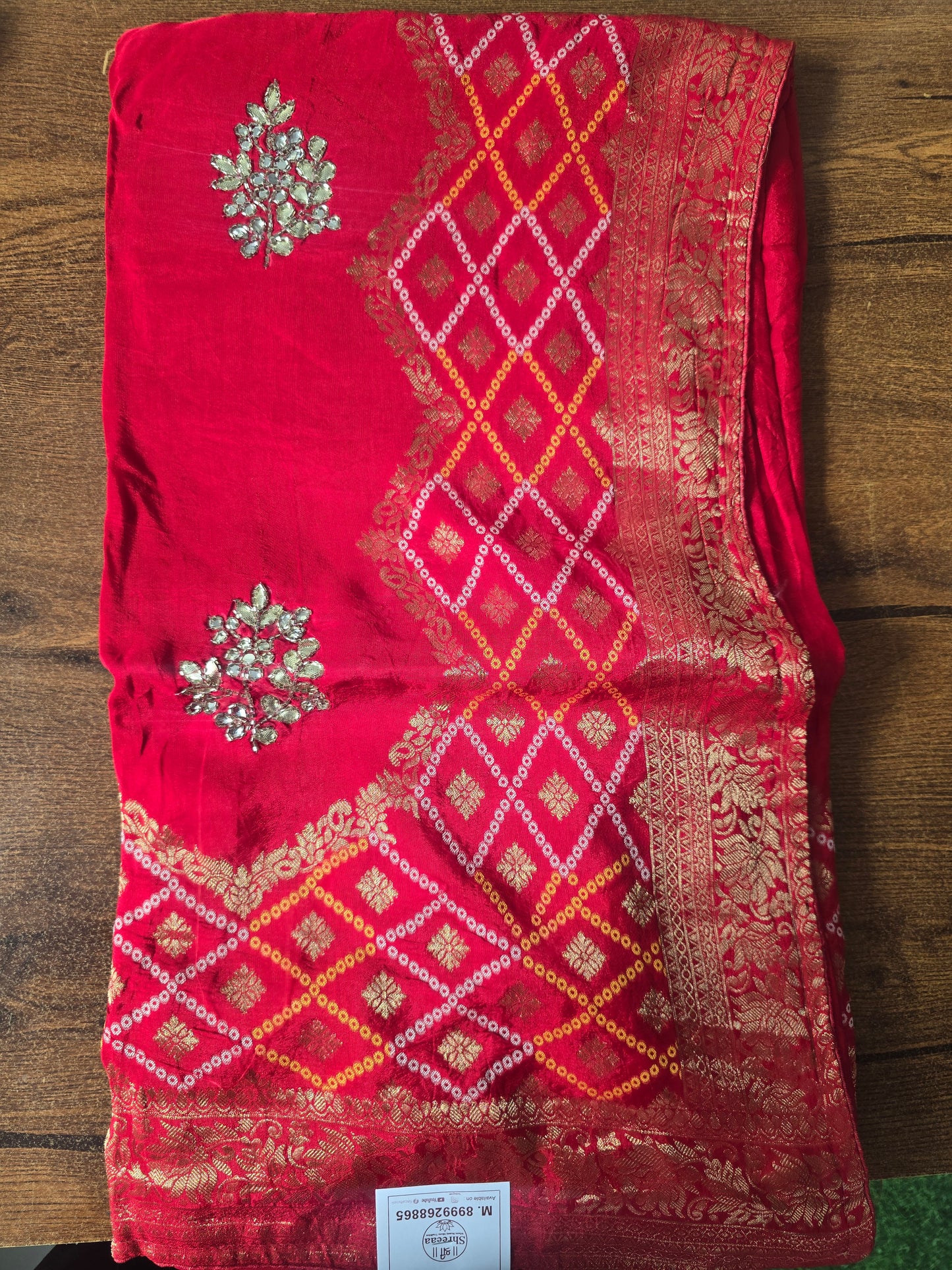 Bandhej Saree || A89 ||