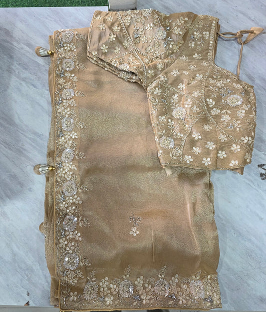 Stich Blouse Pure Saree || A249 || 9700 ||