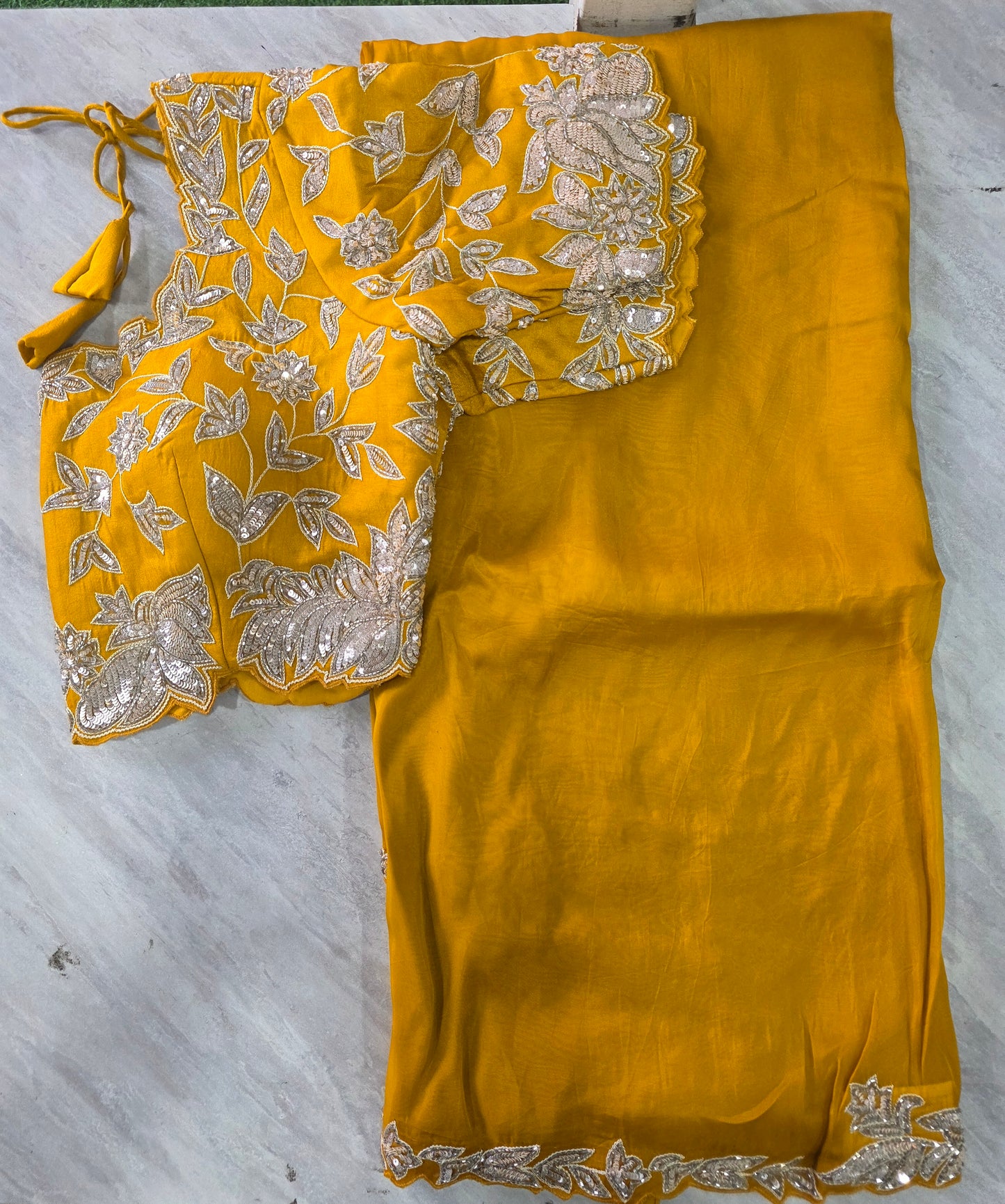Stich Blouse Pure Saree || A252 || 7900 ||