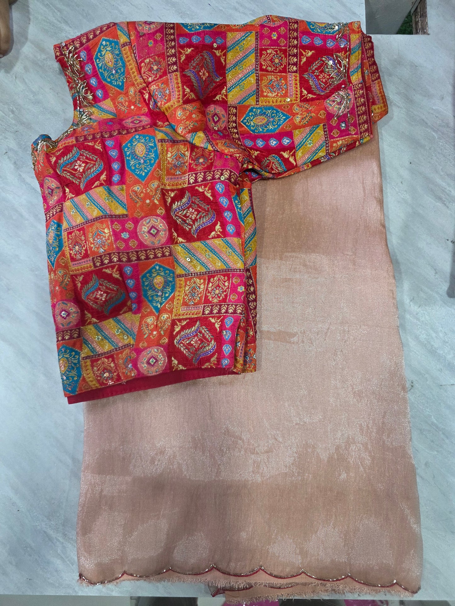 Stich Blouse Pure Saree || A258 || 3100 ||