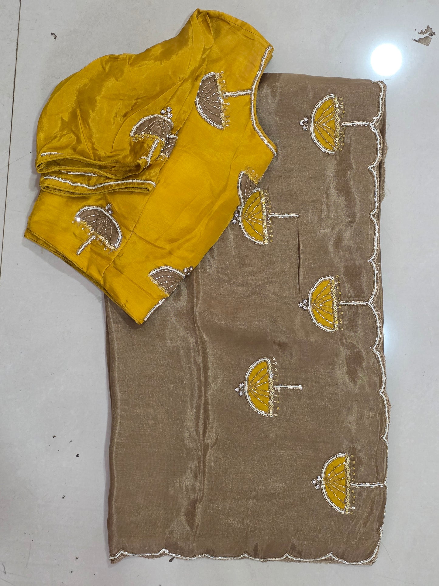 Stich Blouse Pure Saree || A322 || 3600 ||