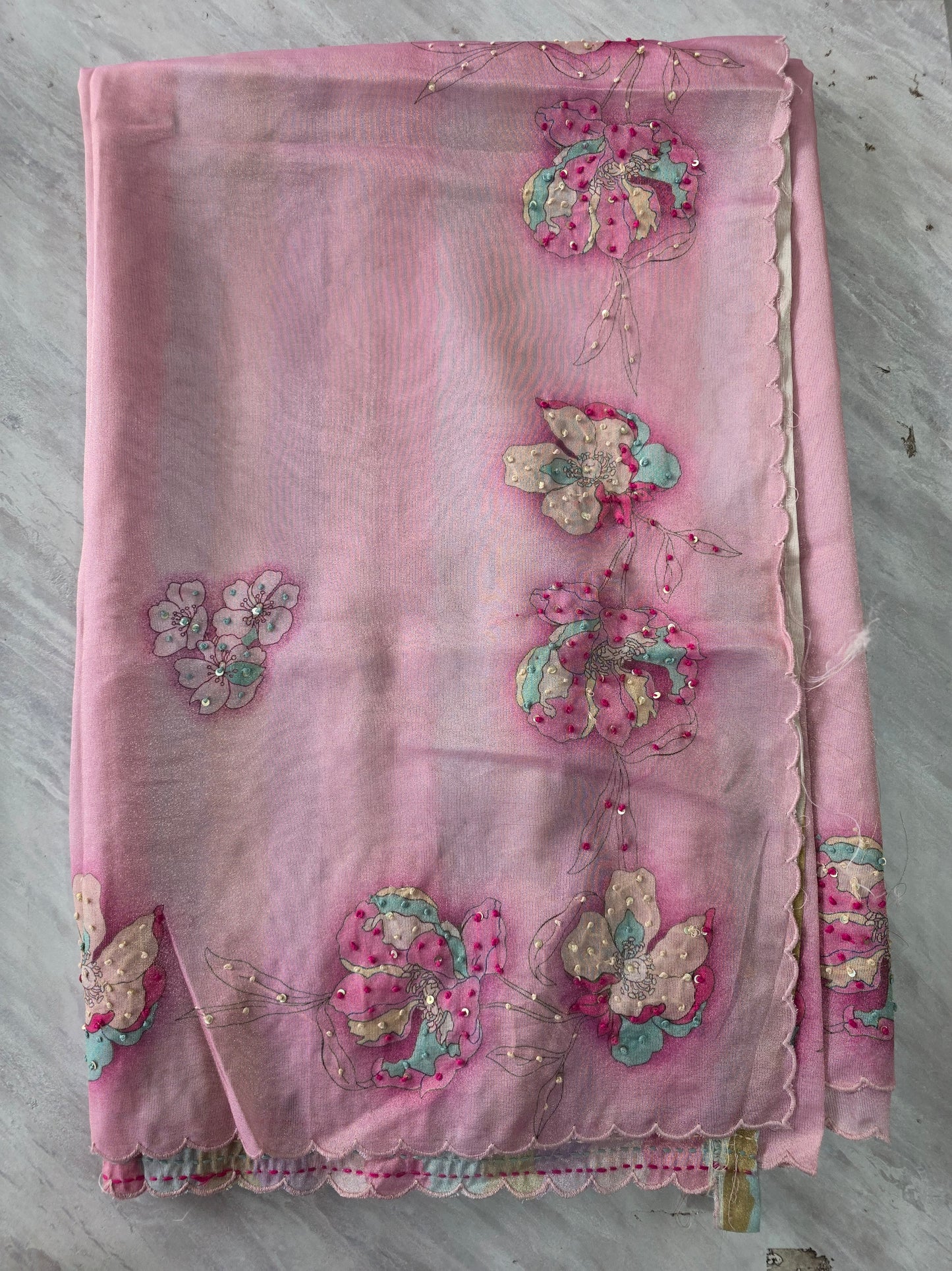 Pure Shiffon Saree || A370 ||