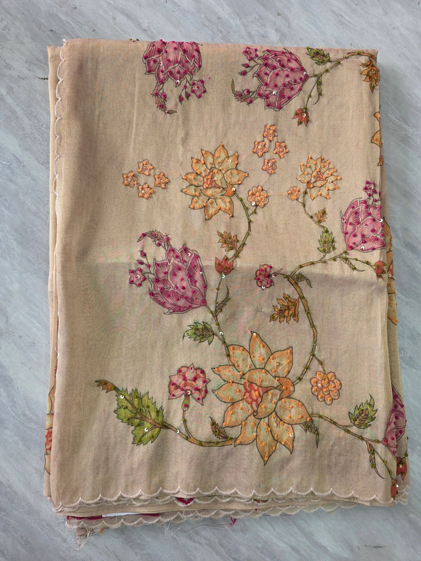 Pure Shiffon Saree || A370 ||