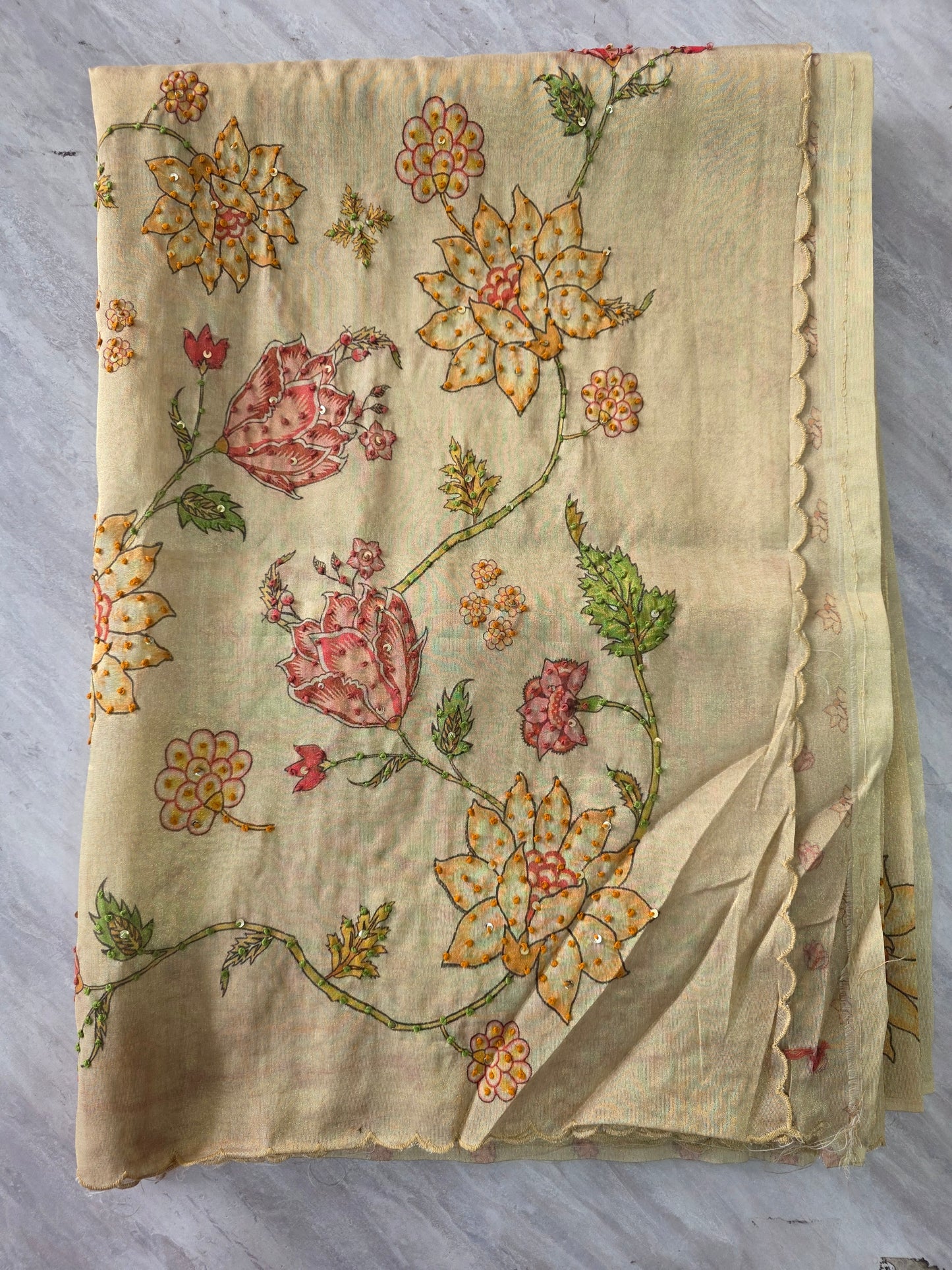 Pure Shiffon Saree || A370 ||