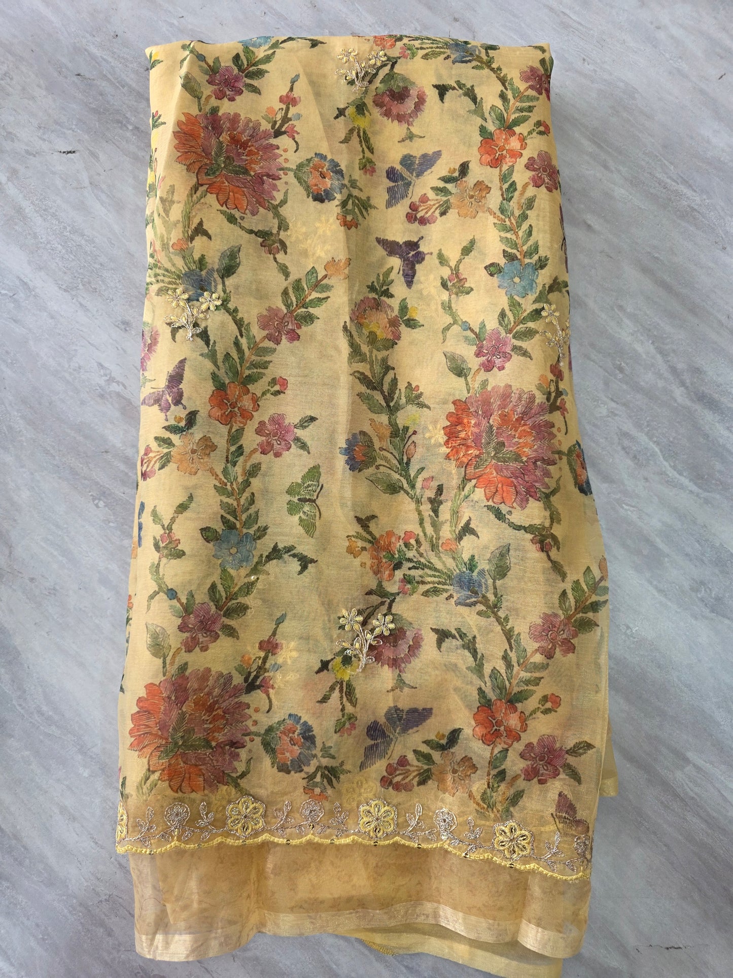 Pure Shiffon Saree || A370 ||