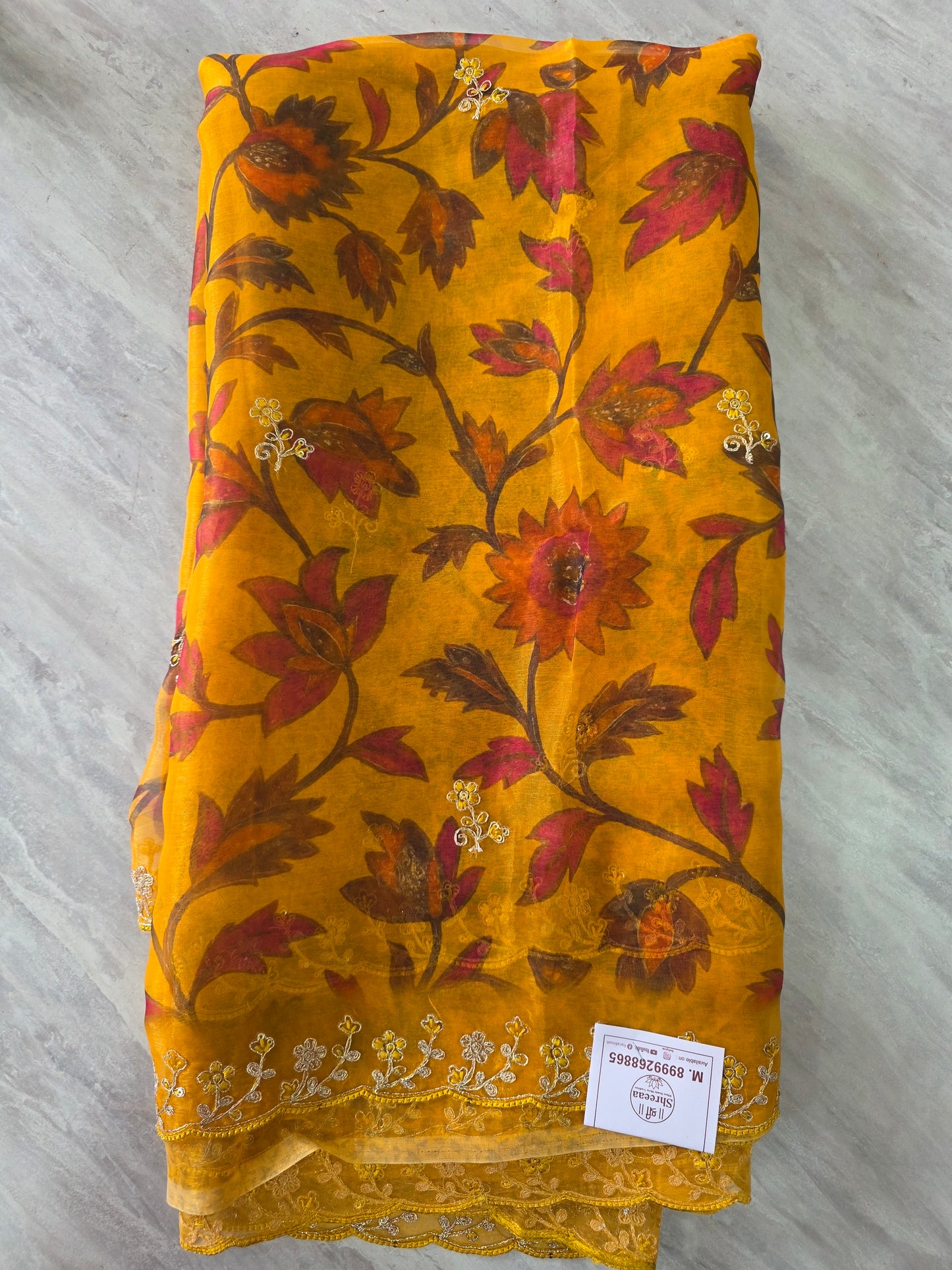 Pure Shiffon Saree || A370 ||