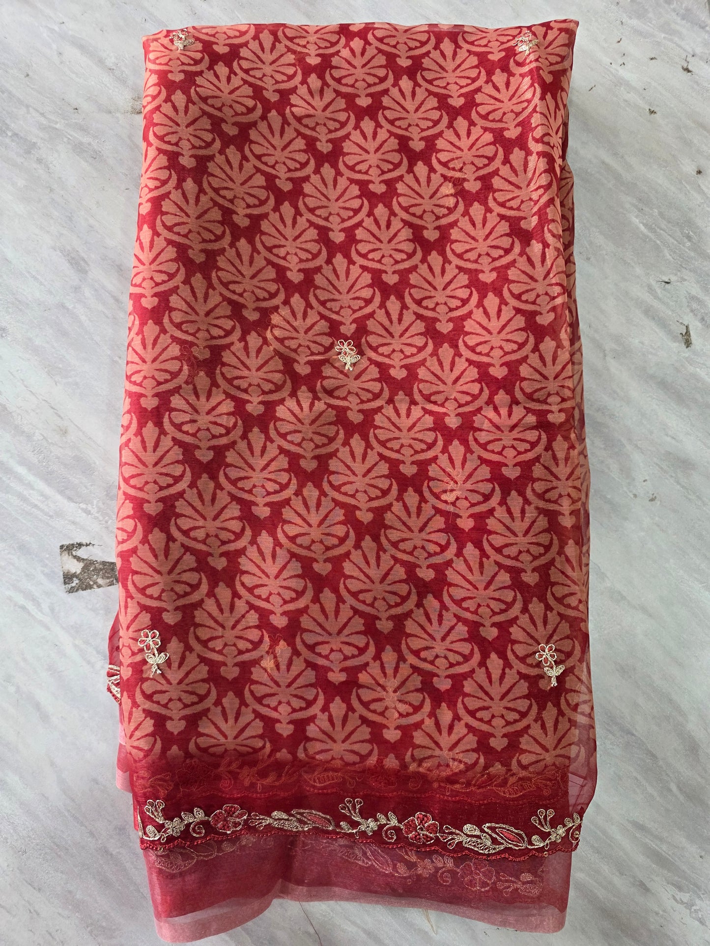 Pure Shiffon Saree || A370 ||