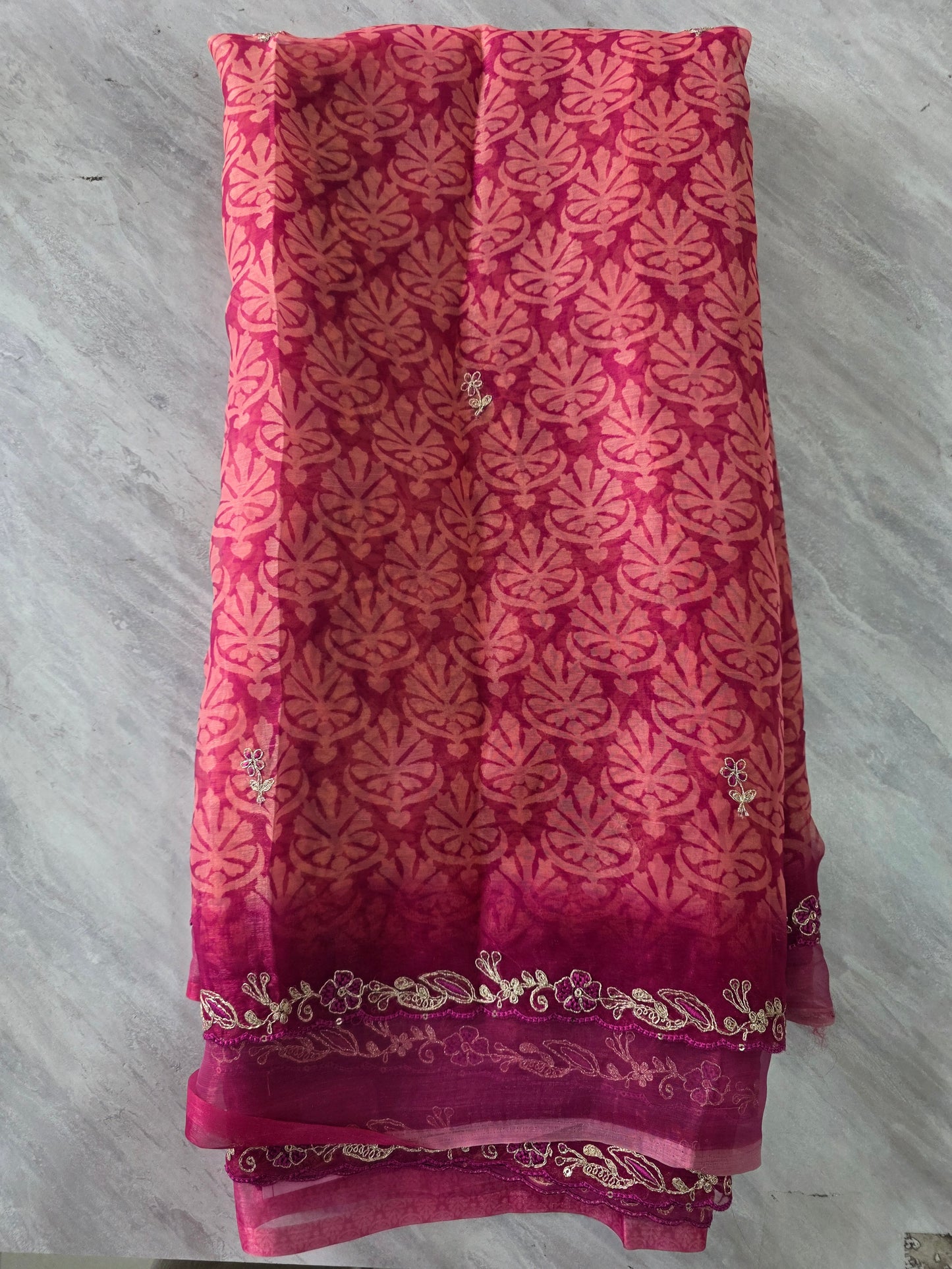 Pure Shiffon Saree || A370 ||