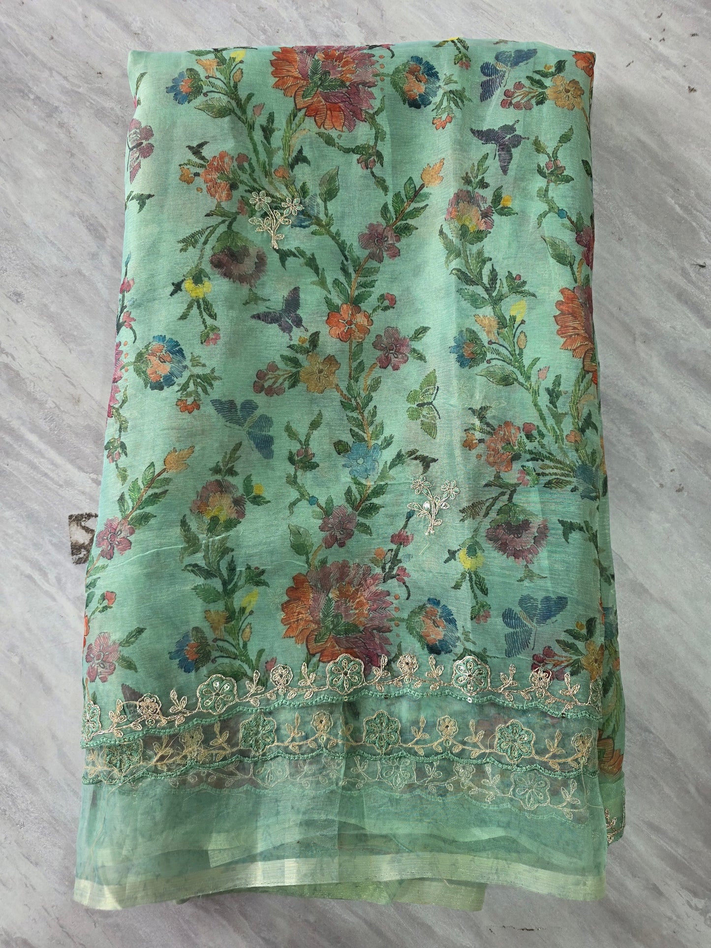 Pure Shiffon Saree || A370 ||