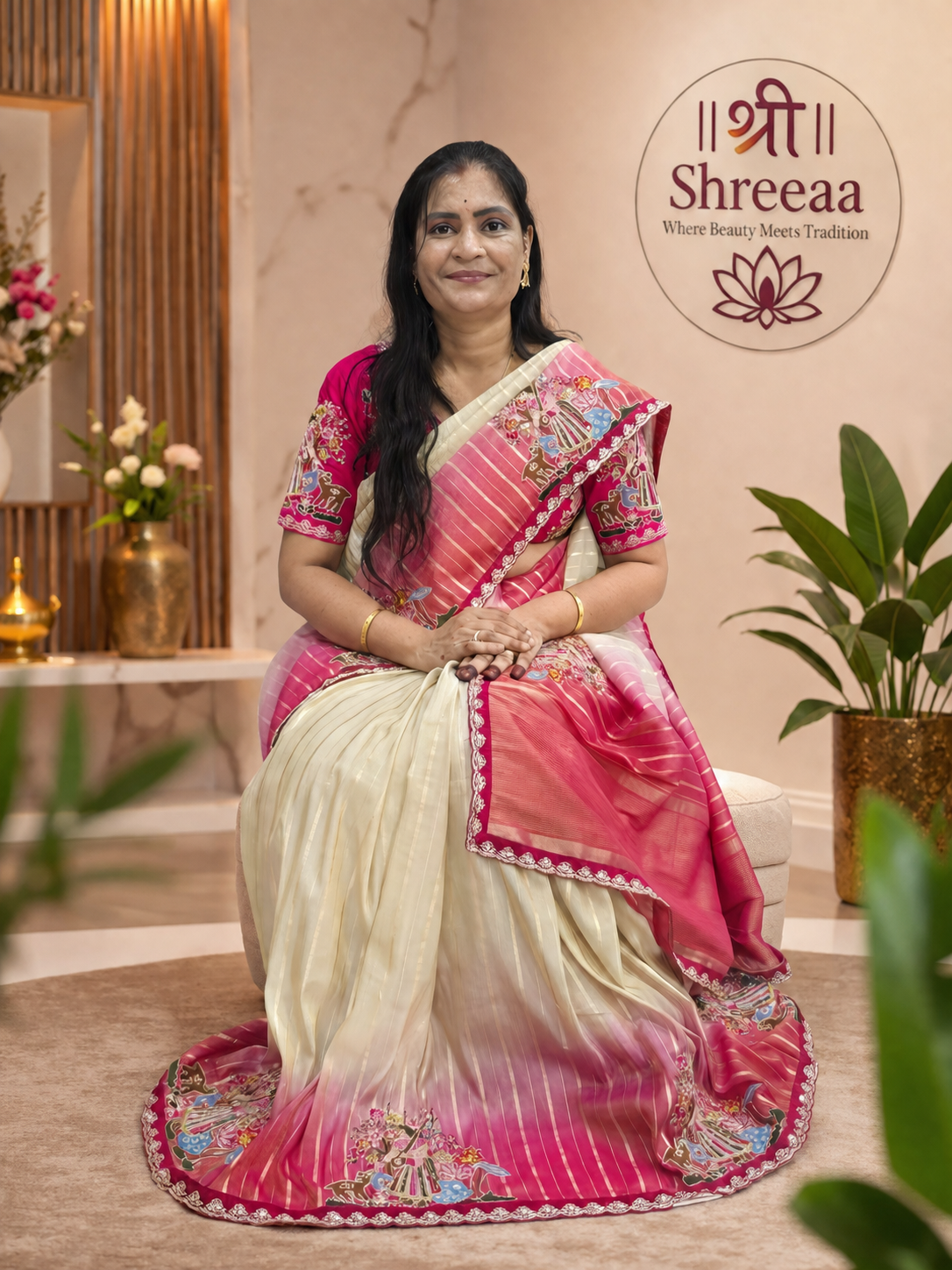 Stich Blouse Pure Saree || A325 || 3500 ||
