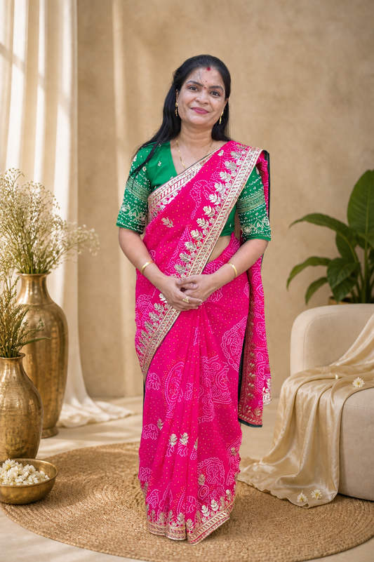 Bandhej Saree || SS1 ||