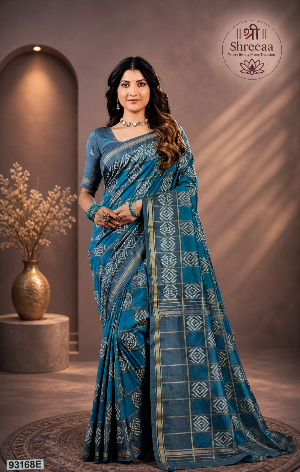 Royal Elegance Teal Soft Silk Saree || SS804 ||
