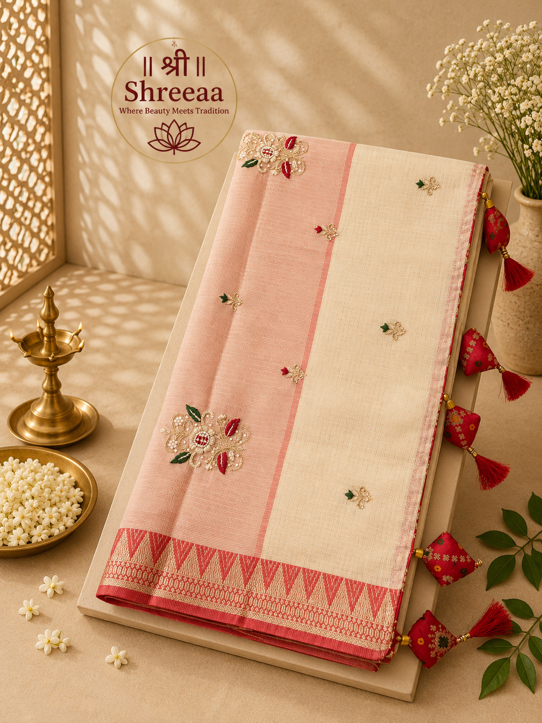Tissue supernet saree || A19 ||