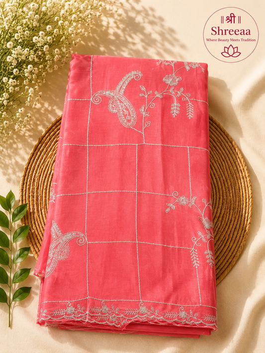 H.O Silk Zari Saree || SS608 ||