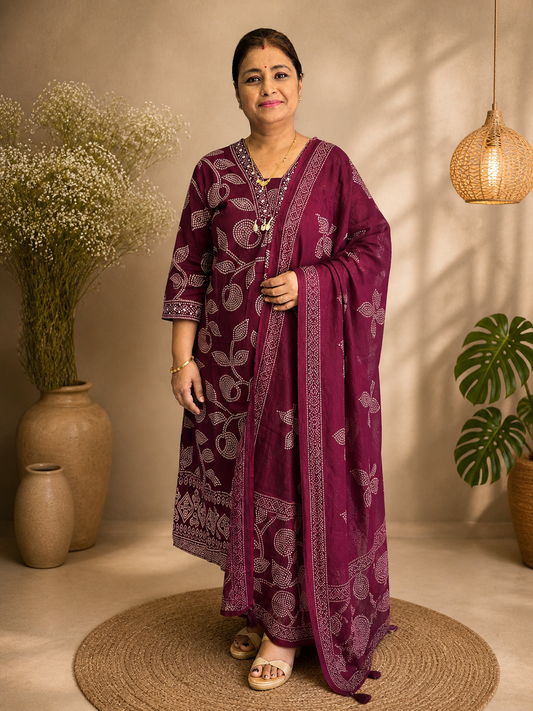 Pure Cotton 3Piece Set || D11 ||