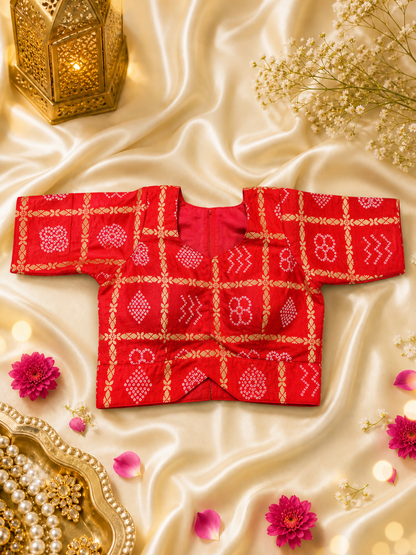 Gajji silk ghatchola Blouse || B11 ||