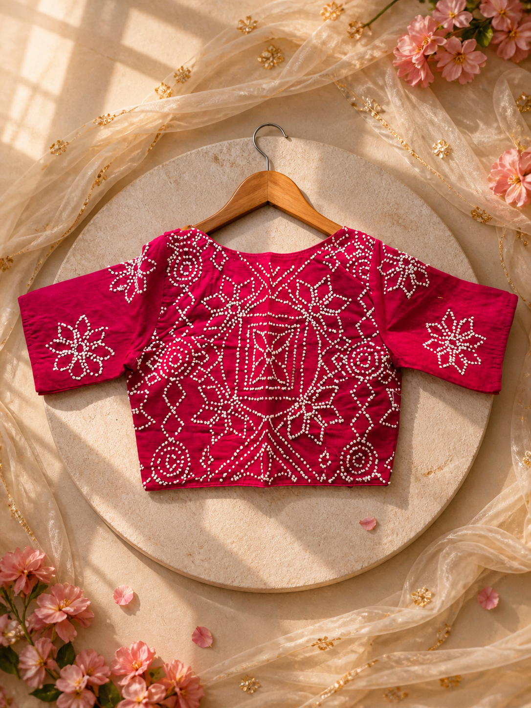 Pure cotton blouses with hand embroidery || B12 ||