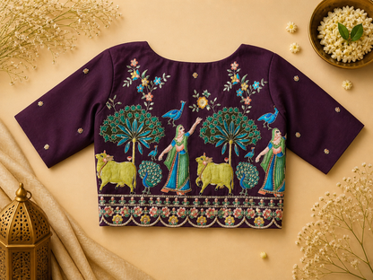 Designer Silk Blouse || B16 ||