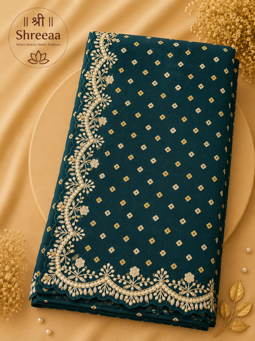 Fancy Bandhej Saree with Designer Border || A15 ||