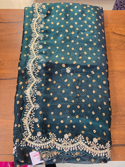 Fancy Bandhej Saree with Designer Border || A15 ||