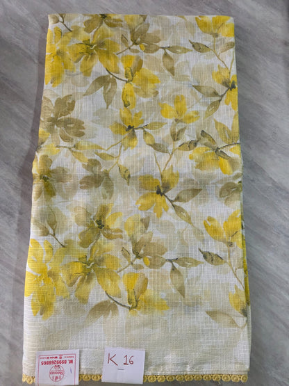 Soft Semi Kota Silk Texture Saree || K16 ||