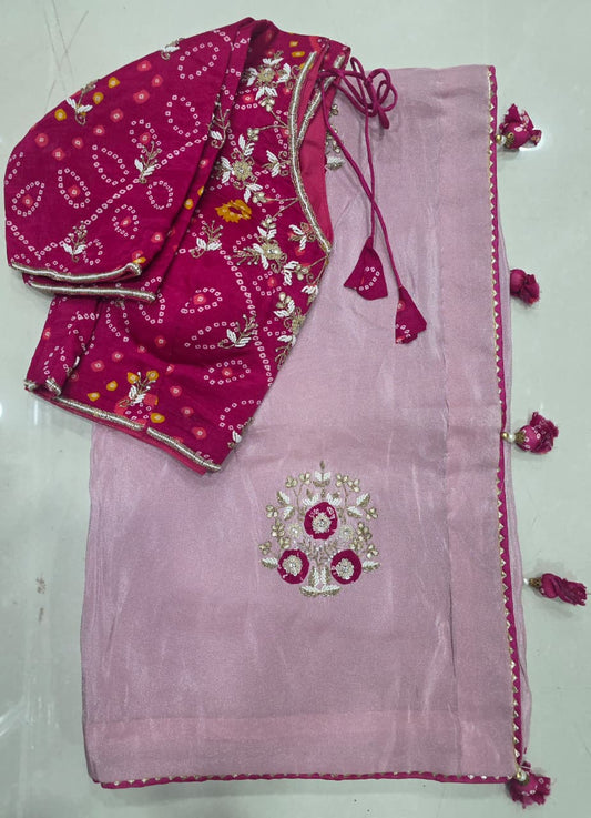Stich Blouse Pure Saree || A266 || 4500 ||