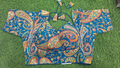 Elegant Paisley Embroidered Designer Blouse with Sweetheart Neckline || SS-523 ||