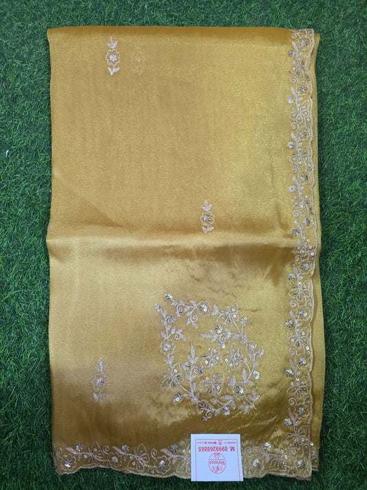 Fancy Tissue Saree || A32 ||