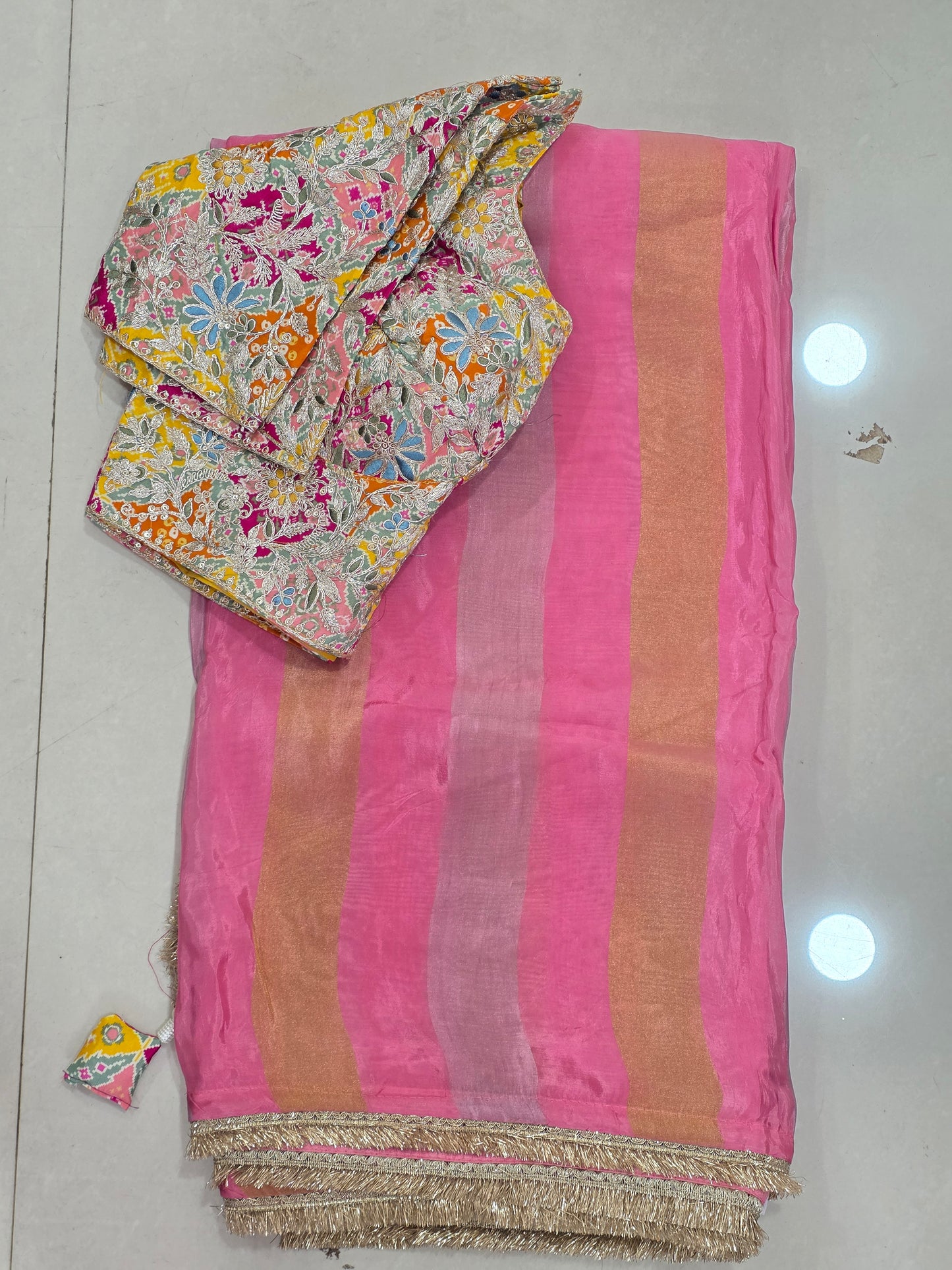 Stich Blouse Pure Saree || A326 || 2620 ||