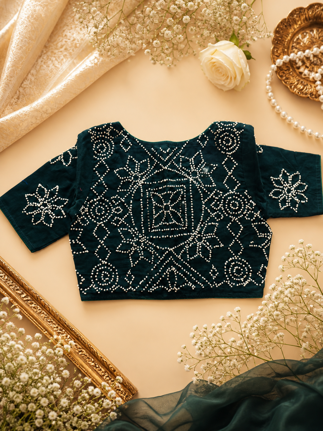 Pure cotton blouses with hand embroidery || B12 ||