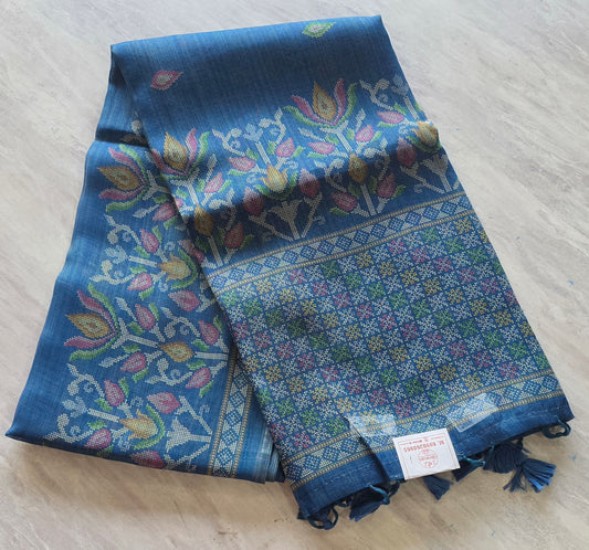 Printed semi tissue silk sarees || A126 || 1160 ||