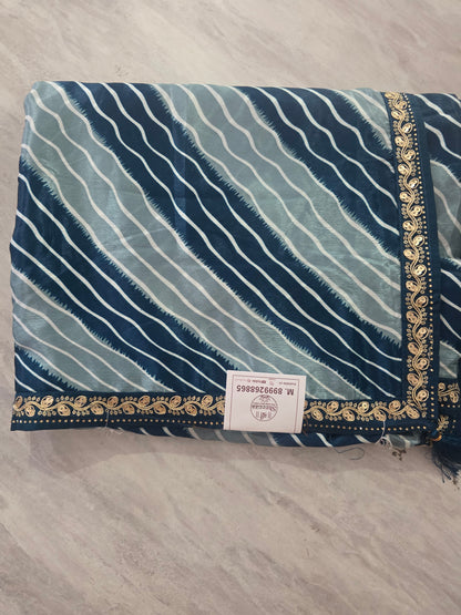 Daily Wear Lehariya Saree|| A409 || 900 ||