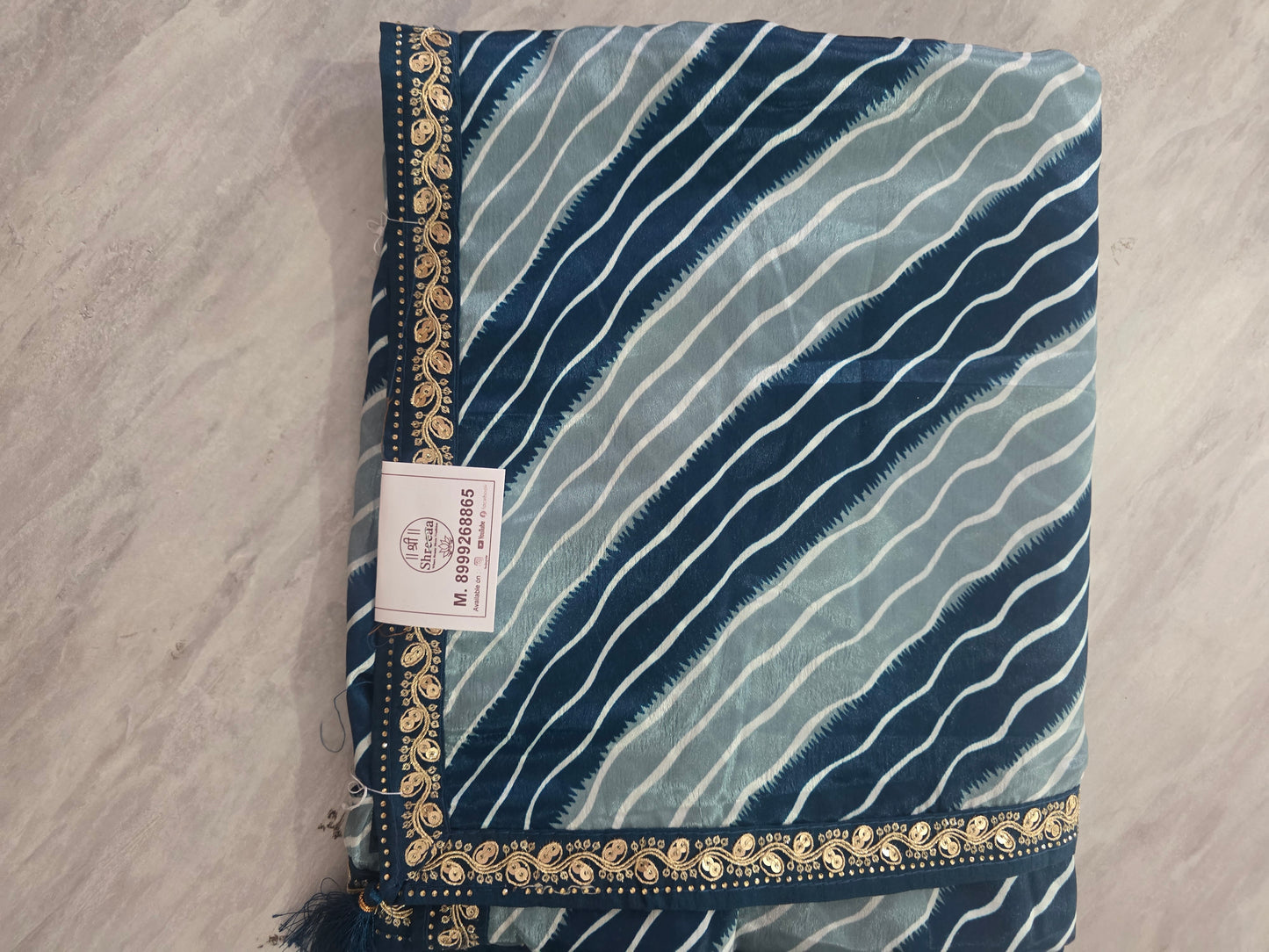 Daily Wear Lehariya Saree|| A409 || 900 ||