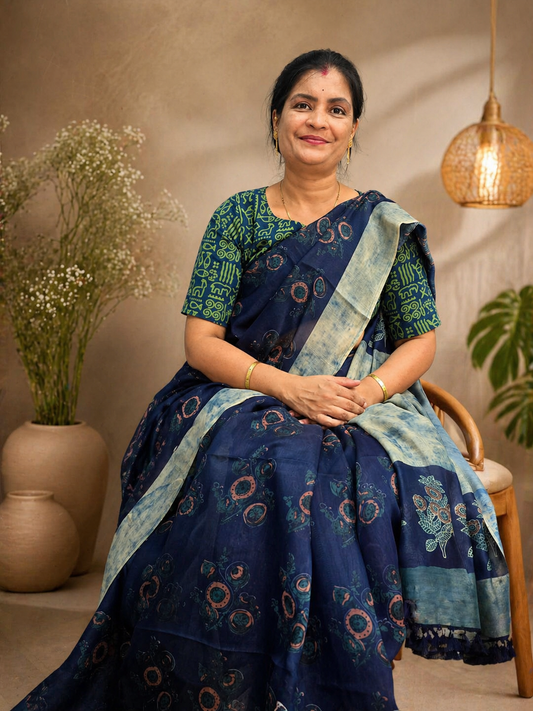 Cotton Silk Saree || SS514 ||