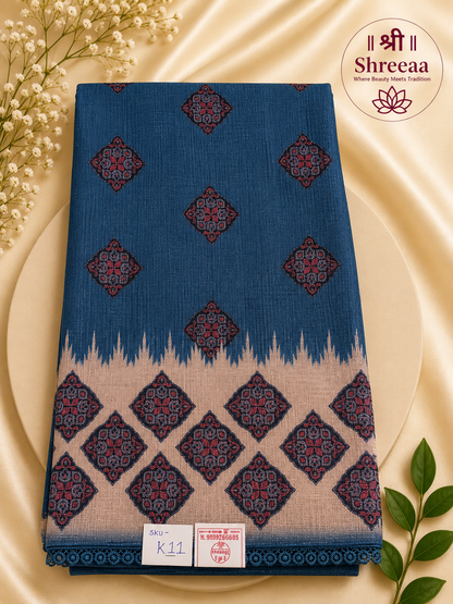 Soft Semi Kota Silk Texture Saree || K11 ||
